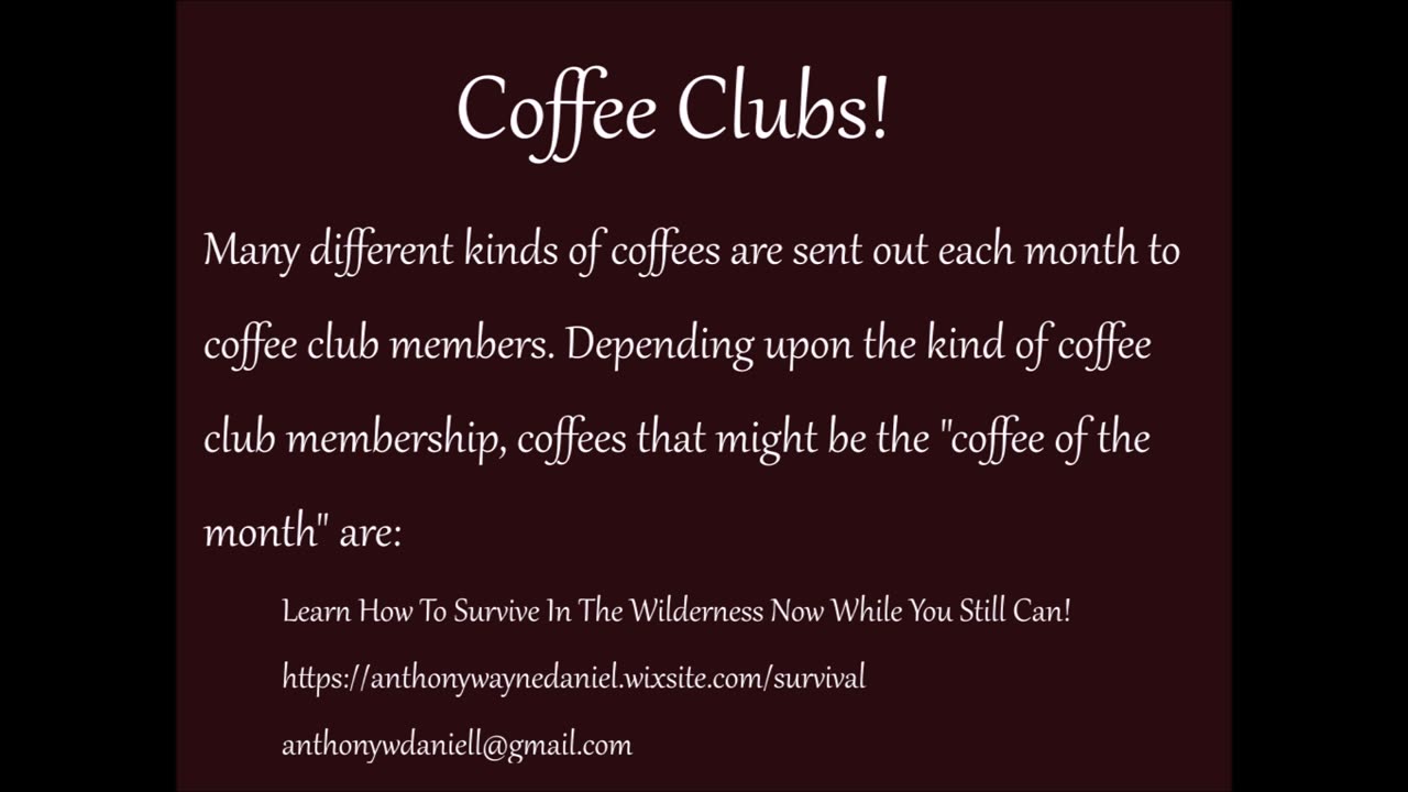 Coffee Clubs!