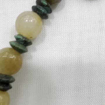 Handmade Unique 18” Necklace with Jade, Turquoise, Tiger Eye, Jade Happy Buddha