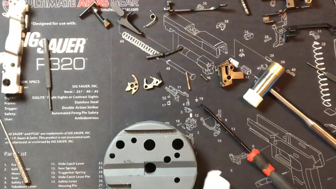 Sig Sauer P320 FCU complete disassembly (1)