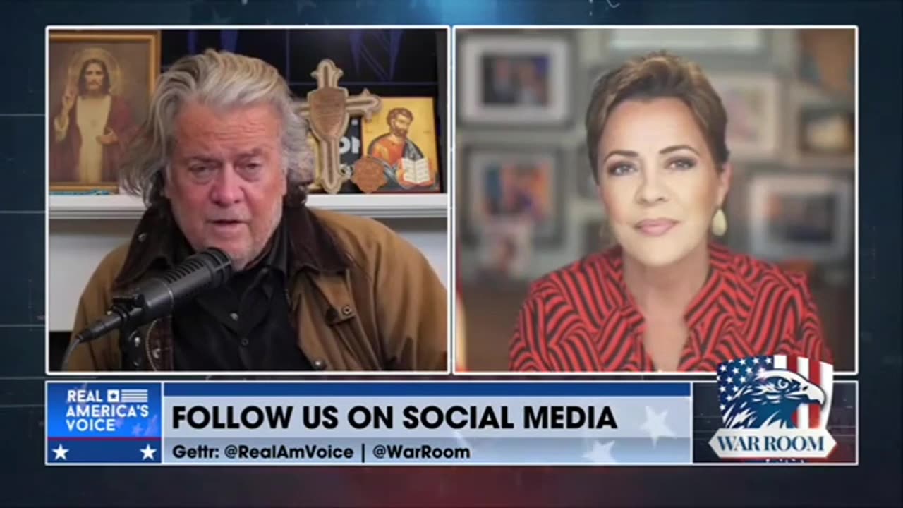 Steve Bannon Talks to Kari Lake
