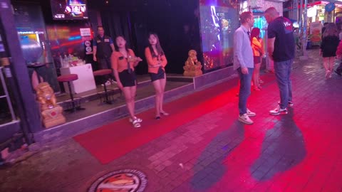 Pattaya Thailand Walking Street amazing night scenes