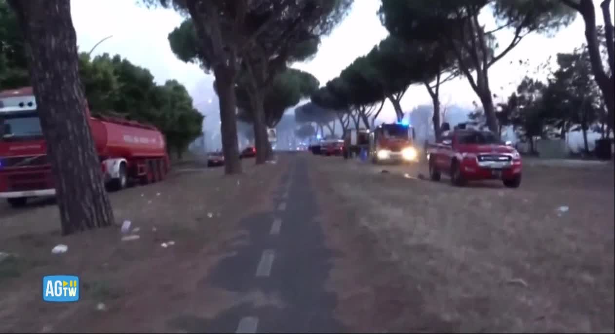 More footage from the fire in Rome Italy