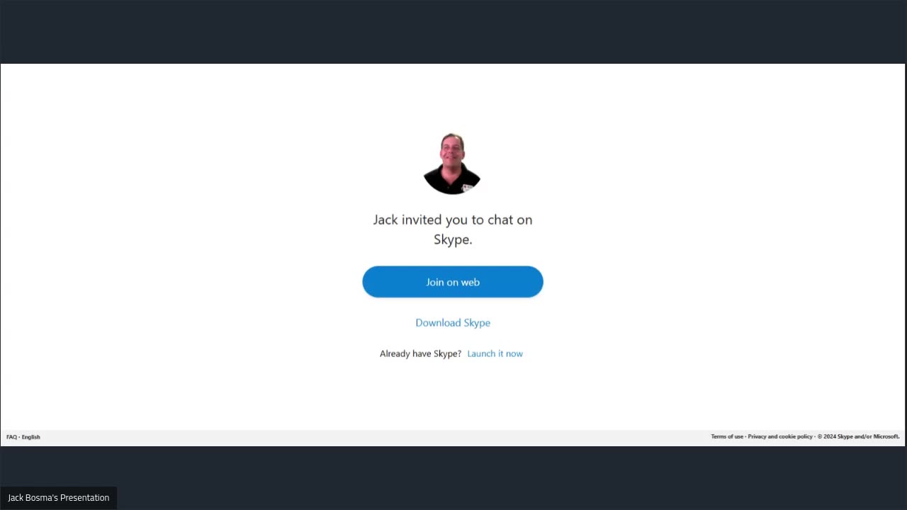 Jack Bosma: Skype User