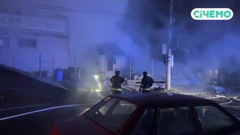 💔🩸 Zaporizhzhia. Cars with people on them were burning, there were victims