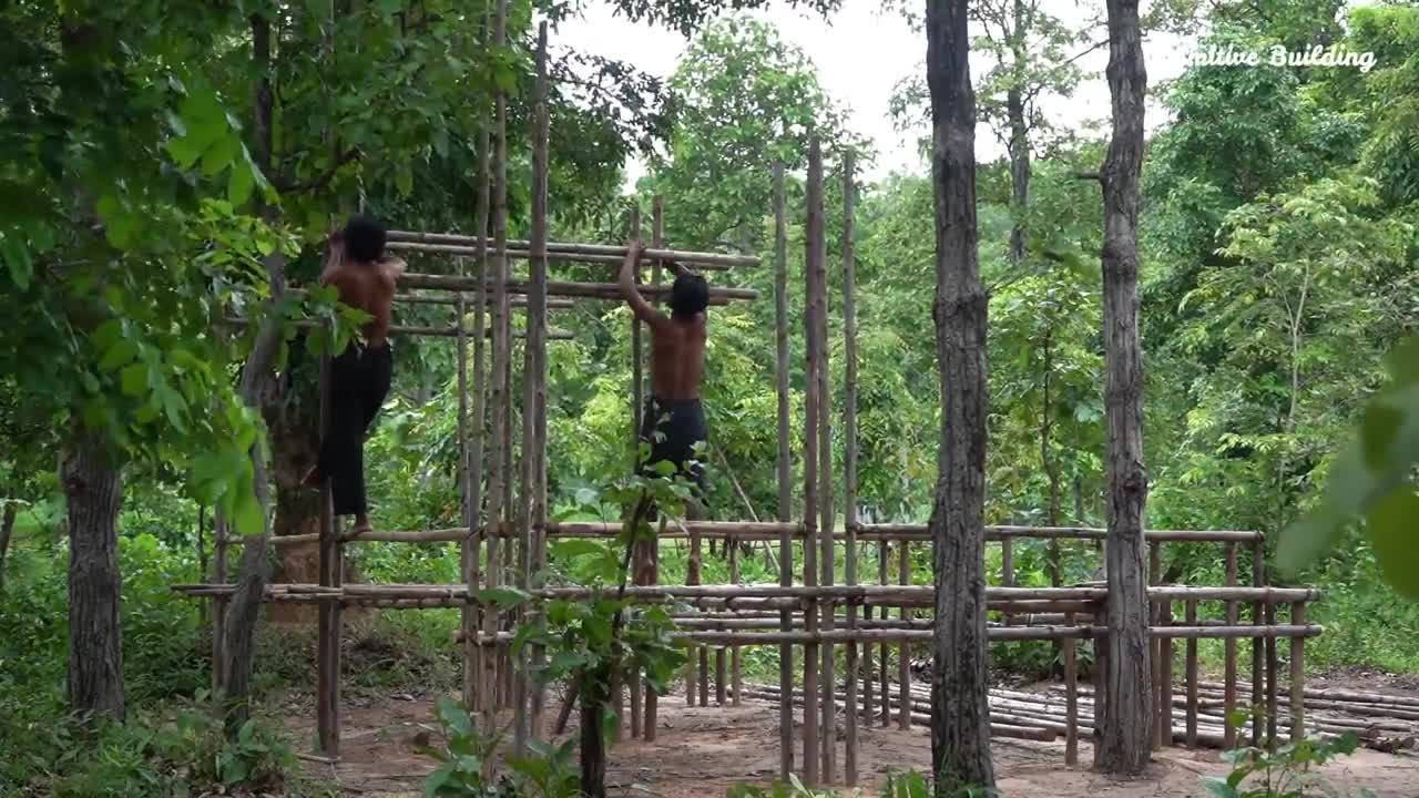 [Full Video] Building The Most Creative House Bamboo,Groundwater Well & Swimming Pool