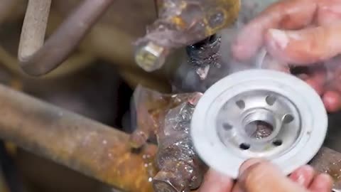 How to make oil filter tank manufacturing 💦❤