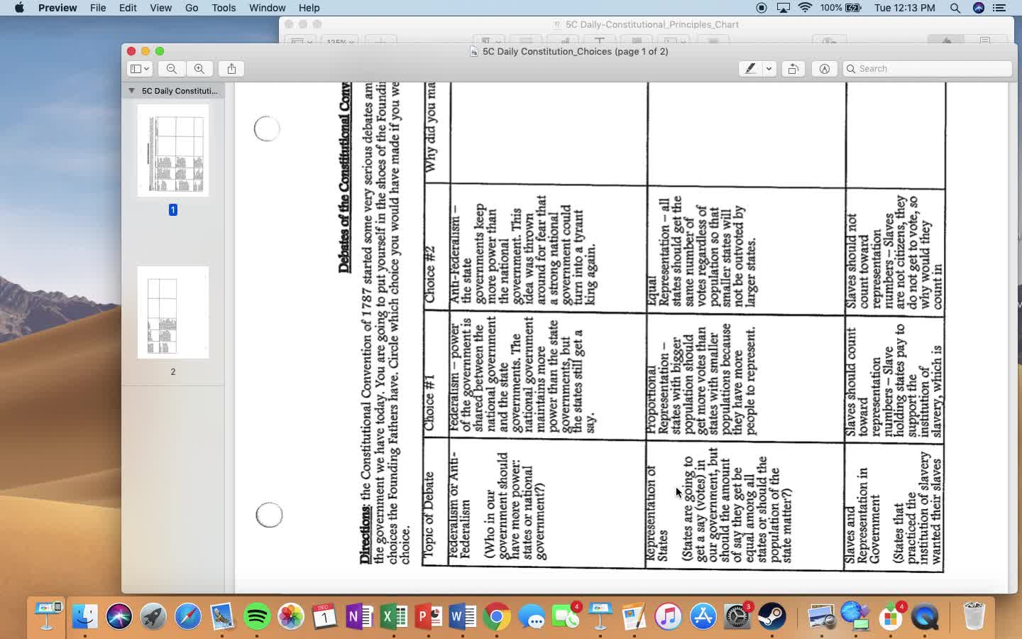 Constitutional Convention Notes