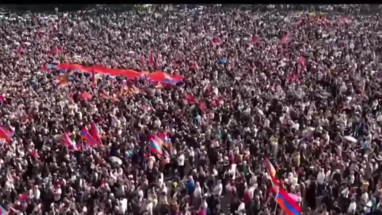 Armenia protests the pro western government.