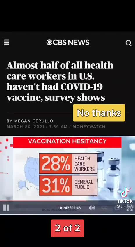 Almost half of all health care workers haven't had the COVID-19 vaccine, survey shows