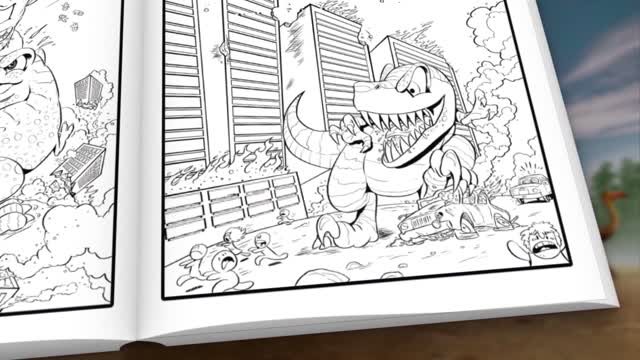 Dinosaur Coloring Book For Kids, Dinosaurs Battle!