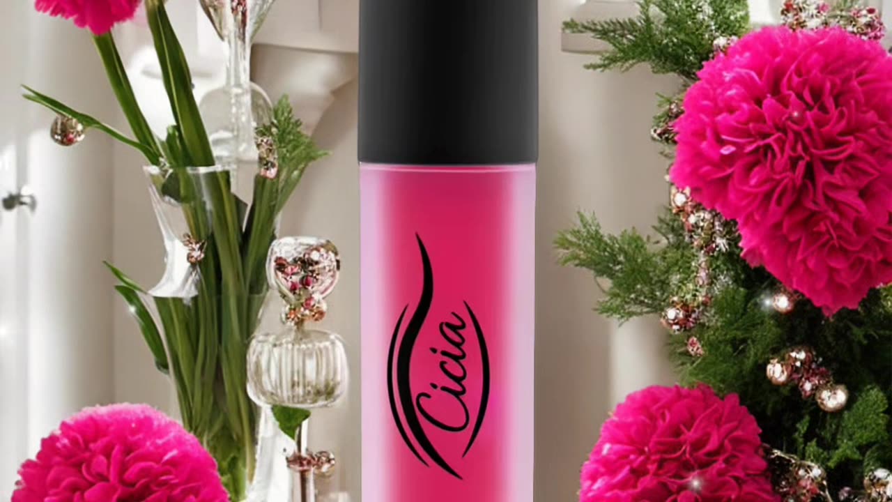 Cicia Premium Pink Lip Oil - Cherry Moisturizing and Nourishing Glossy Finish | Lip Care Treatment