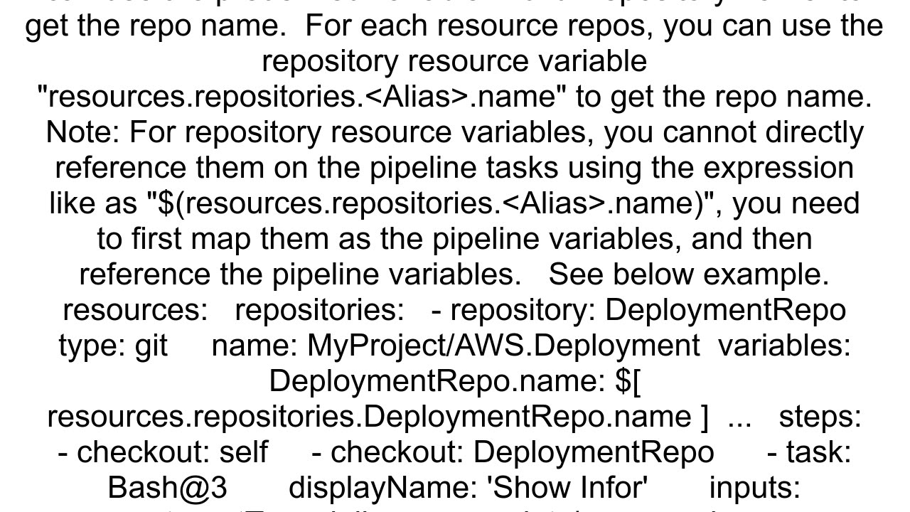 Does Azure Pipelines have variables for multiple repo checkouts