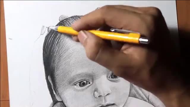 Cute baby Drawing 😍 video. Very beautiful