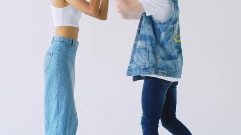 Models Doing a High Five