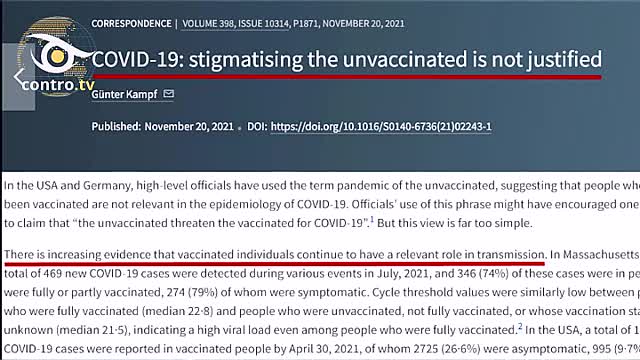 Mazzucco, la bugia dei non vaccinati untori - Contro TV 26.11.2021