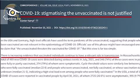 Mazzucco, la bugia dei non vaccinati untori - Contro TV 26.11.2021