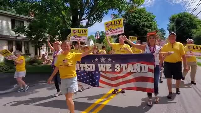 Video 5-Marching with Lily4Congress, a Republican candidate for CD2 in Amherst,NH on July 4, 2022