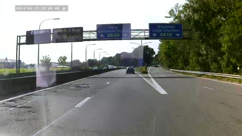 Danger sur l'autoroute Mons.