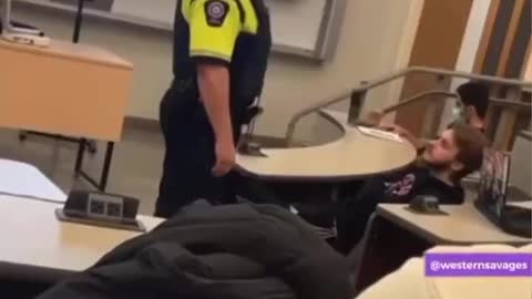 A student at Western University is arrested after showing up to class unvaccinated, without a mask