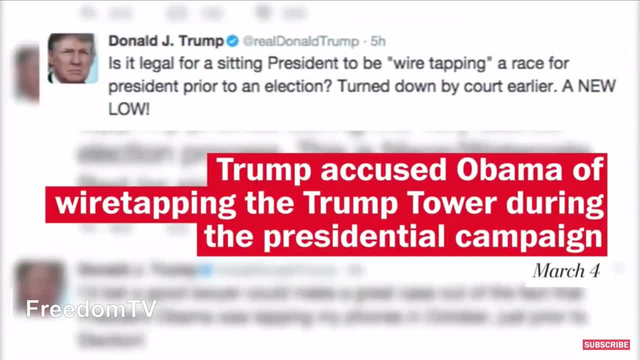 Obama wire tapped Trump