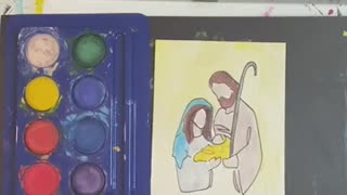 Nativity Christmas Card Tutorial