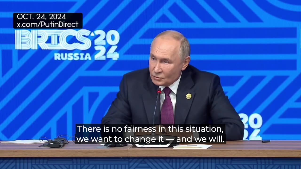 Putin: Russia aims to ultimately change the unfair security arrangement in Europe