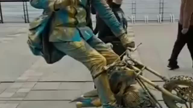 Talented street artist