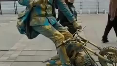 Talented street artist