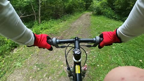 Mountain Bike ride in Ashtabula Ohio Indian Trails Park