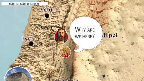 LIFE OF JESUS IN A MAP