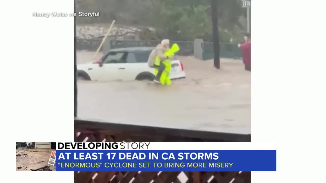 Cold wave in the United States causes landslide.