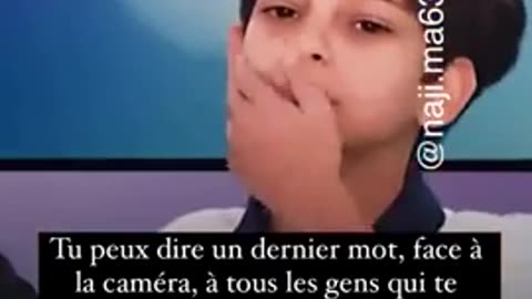 Cet enfant palestinien rappelle quelques vérités sur les institutions internationales !!
