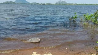 Kanadarawe Reservoir in Sri Lanka