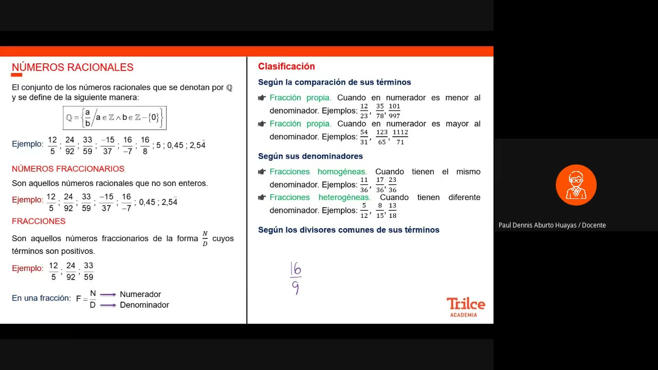 TRILCE SEMESTRAL 2021 | SEMANA 20 | ARITMÉTICA: Números Racionales
