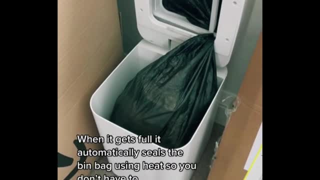 automatic trash can