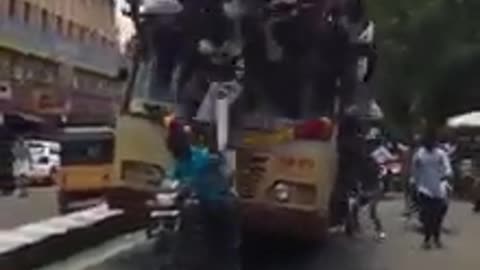 Bus stunt