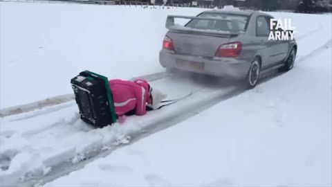 funny |Christmas snow fails