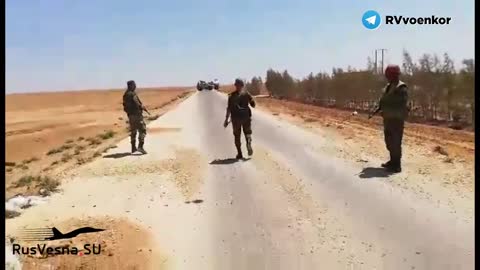 The Syrian army blocked a U.S. military convoy