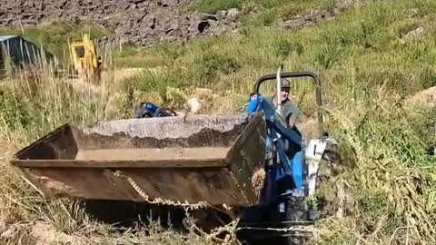 Fish pond digging!