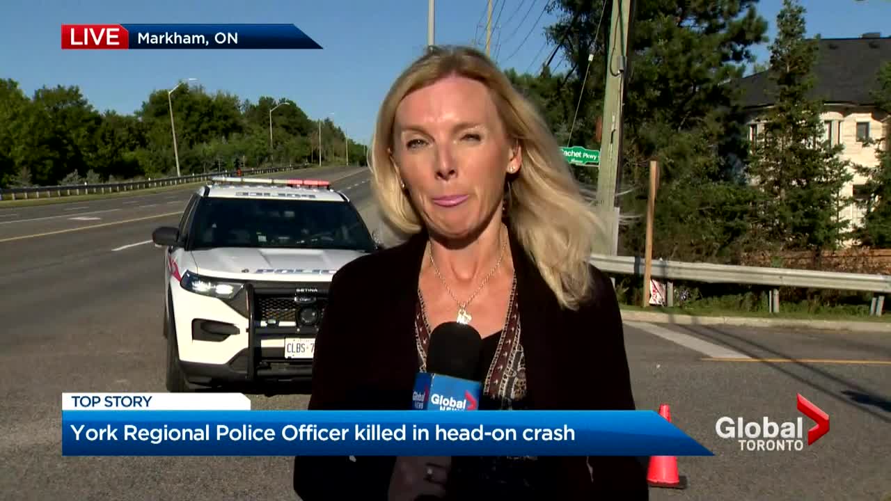 York Regional Police officer dead after head-on crash in Markham