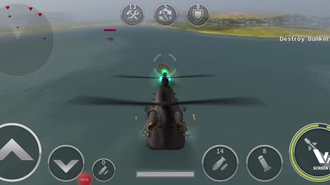 Chinook battleship helicopter destroy enemies boats