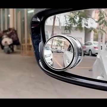 Car Rearview HD Adjustable Round Convex Mirror Blind Spot