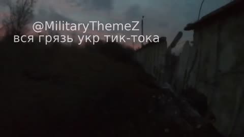 Stepovoye, Donetsk. Ukrainian soldiers feels impact from explosion and retreats from their position