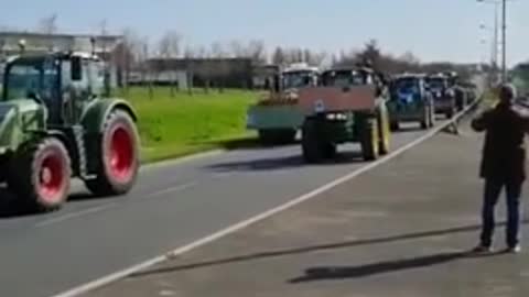 French Farmers Commence "Operation Snail" on the Streets of Laval Against Soaring Fuel Prices