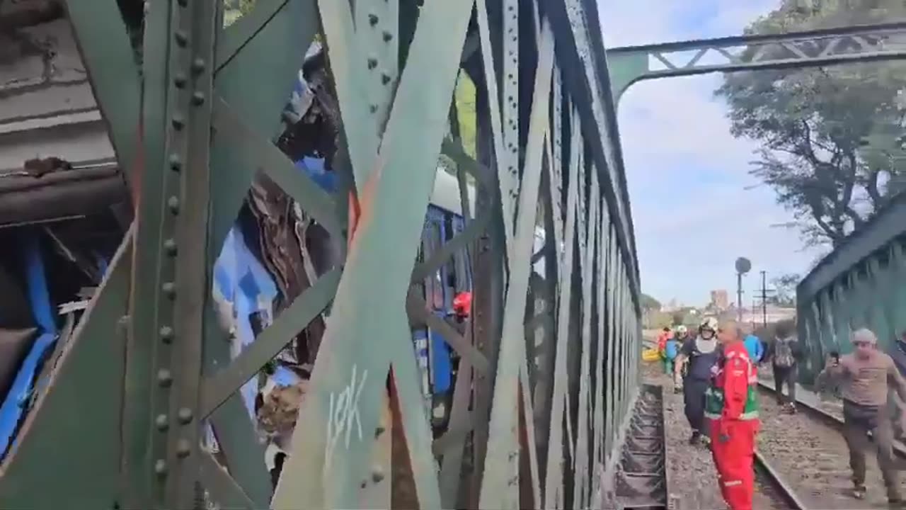 Collision between two trains in Palermo, Buenos Aires