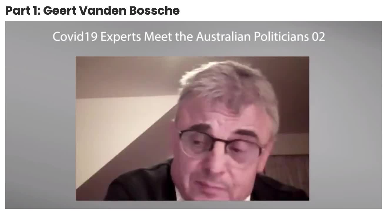 Covid 19 Experts Meet Australian Politicians Part 1