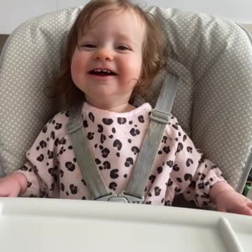 Infectious laugh from little girl