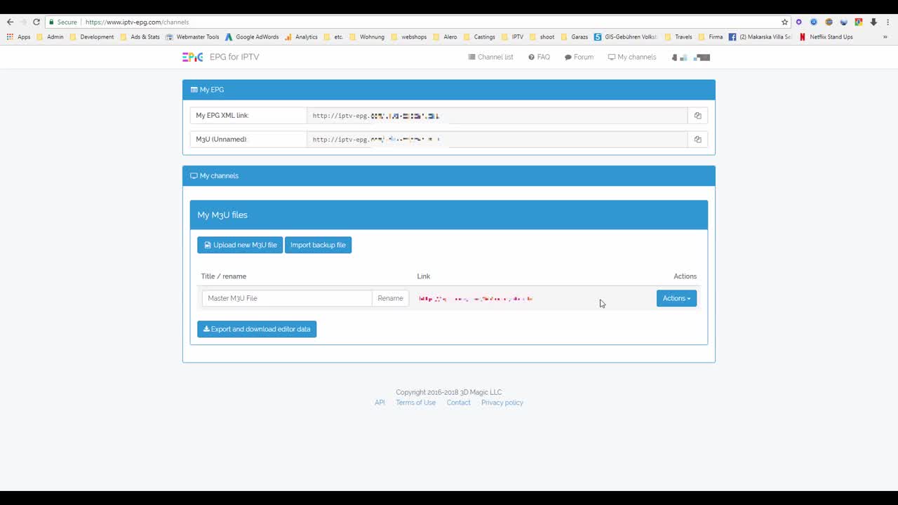 Change user name/password and domain url in an m3u file, if your IPTV provider moved