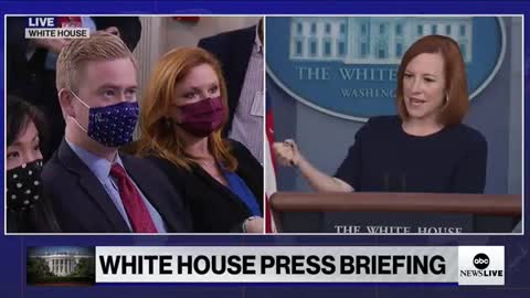 Psaki DEFENDS Maskless Joe Biden When Confronted By Reporter