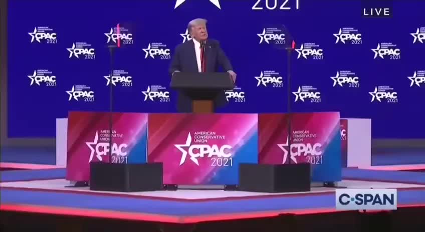 CPAC Trump says he might try to beat them for third time!